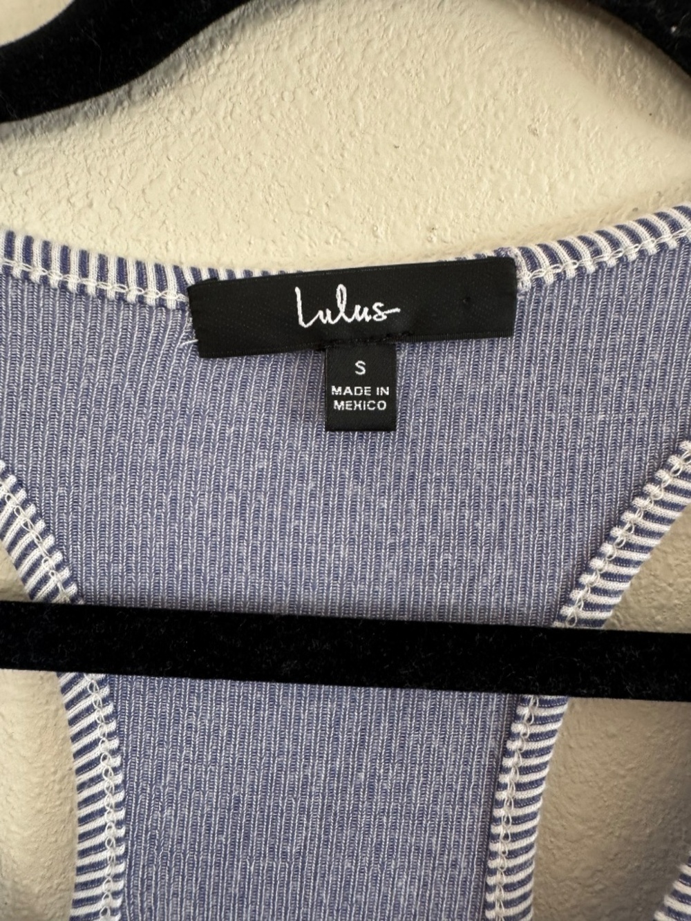 Lulus Small Blue Ribbed Racerback Maxi Dress - Picture 5 of 5